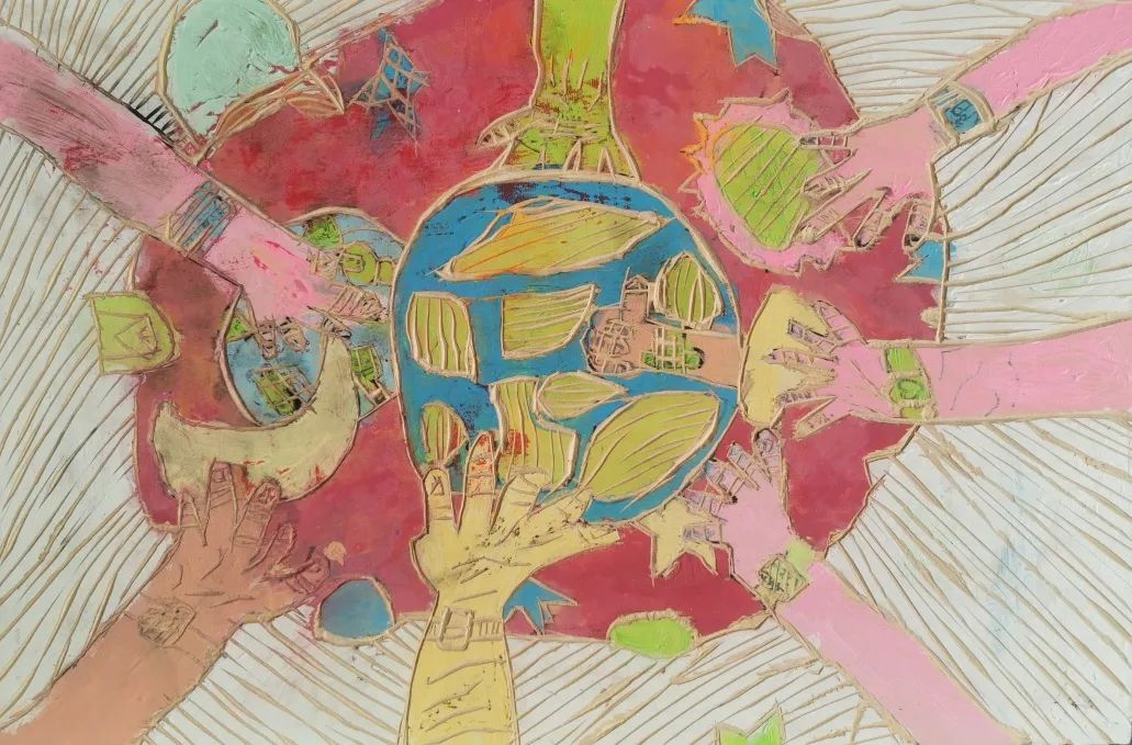 世界地球日学画保护环境绘画简单漂亮