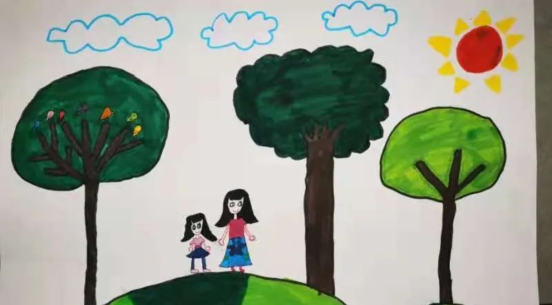 关于母亲节的绘画比赛作品小学低年级组