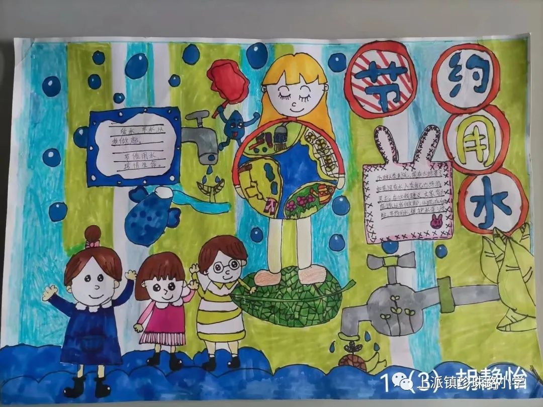 节约用水世界环境日绘画