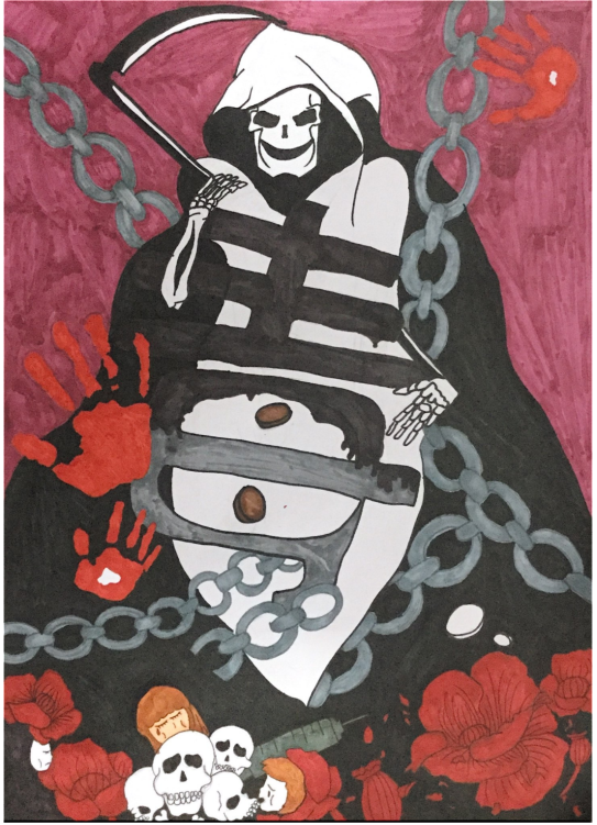 禁毒绘画优秀作品三等奖	
