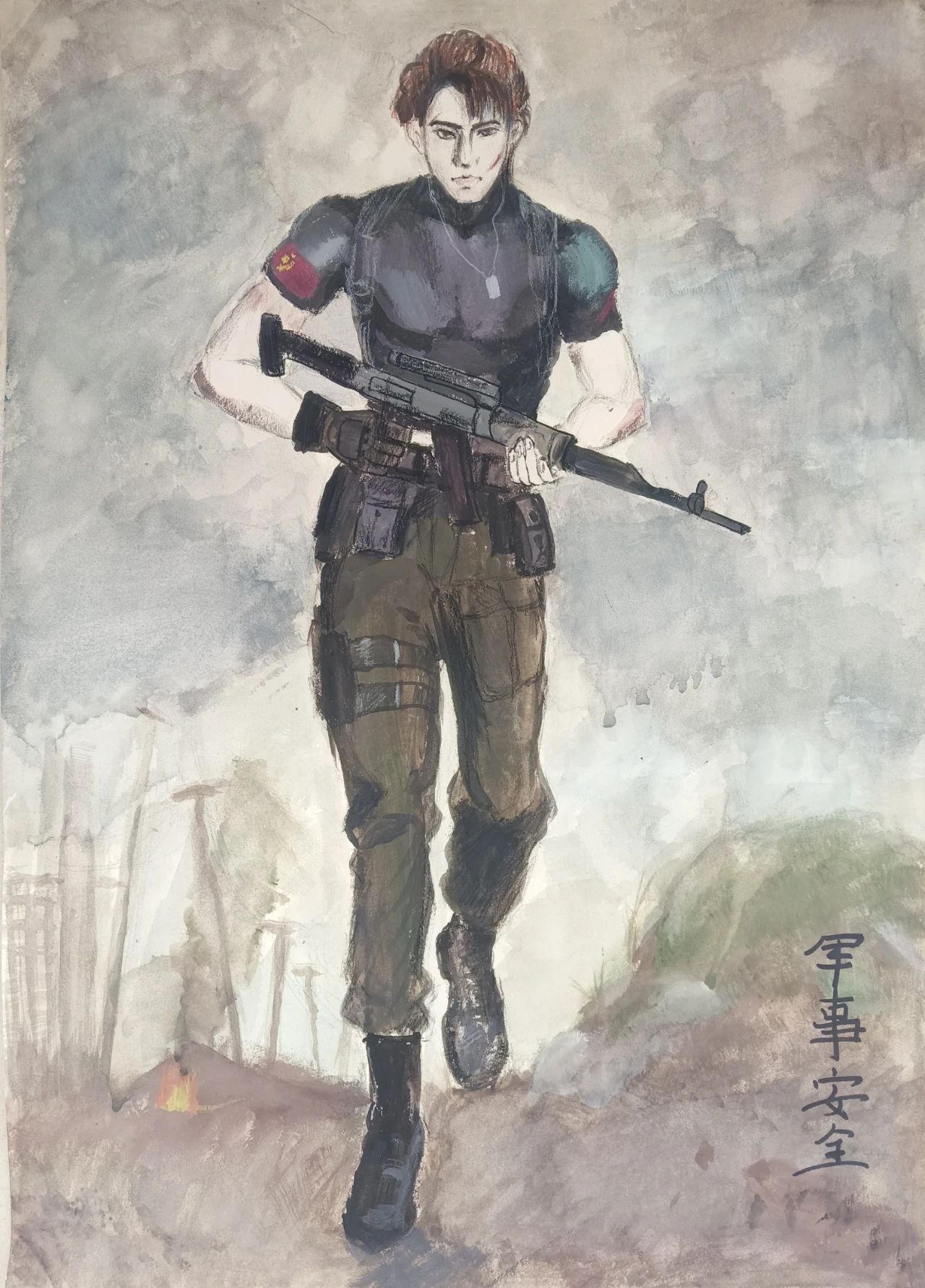 “护国家安全 扬青年风采”全民国家安全教育日儿童画
