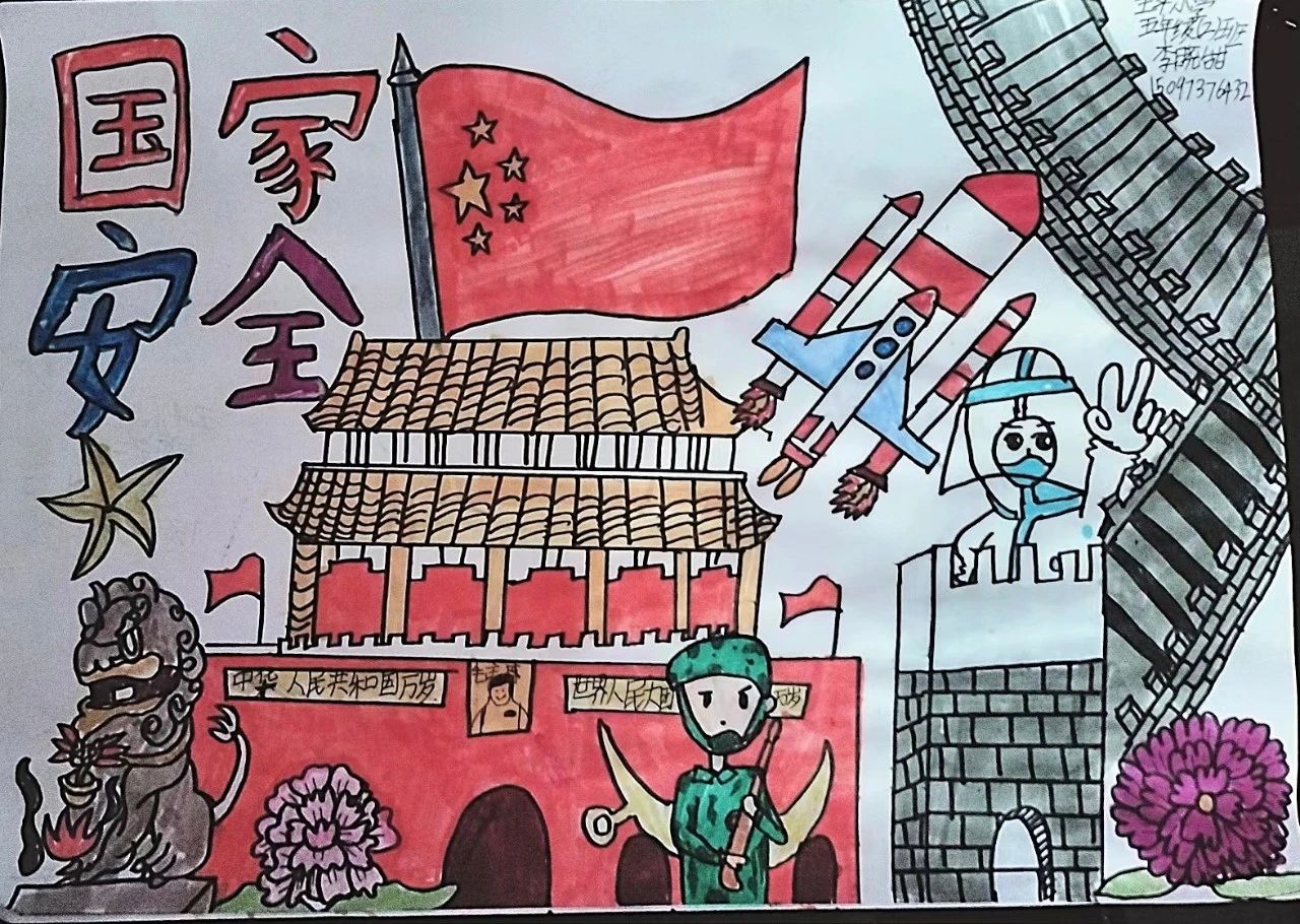国家安全教育儿童画精选作品