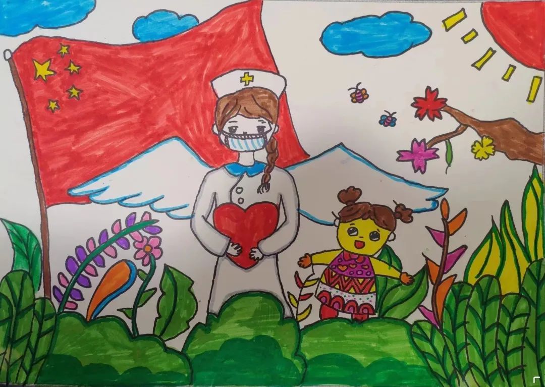 《最美护士——我的妈妈》国际护士节绘画