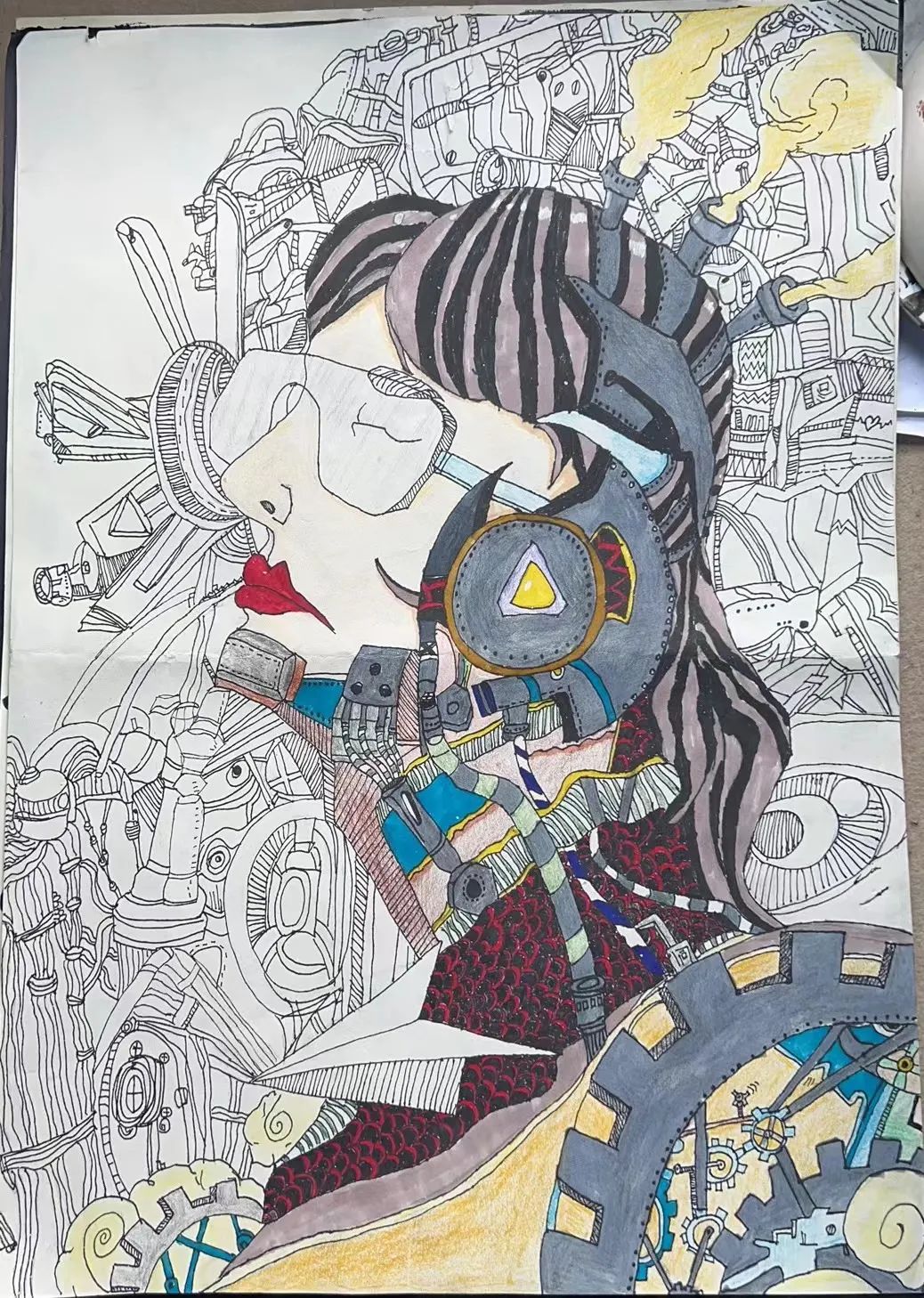 世界环境日美丽中国主题创意画