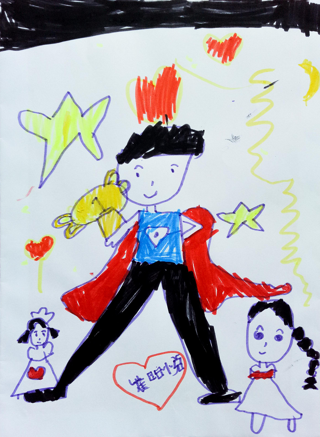 幼儿园小班父亲节绘画图片