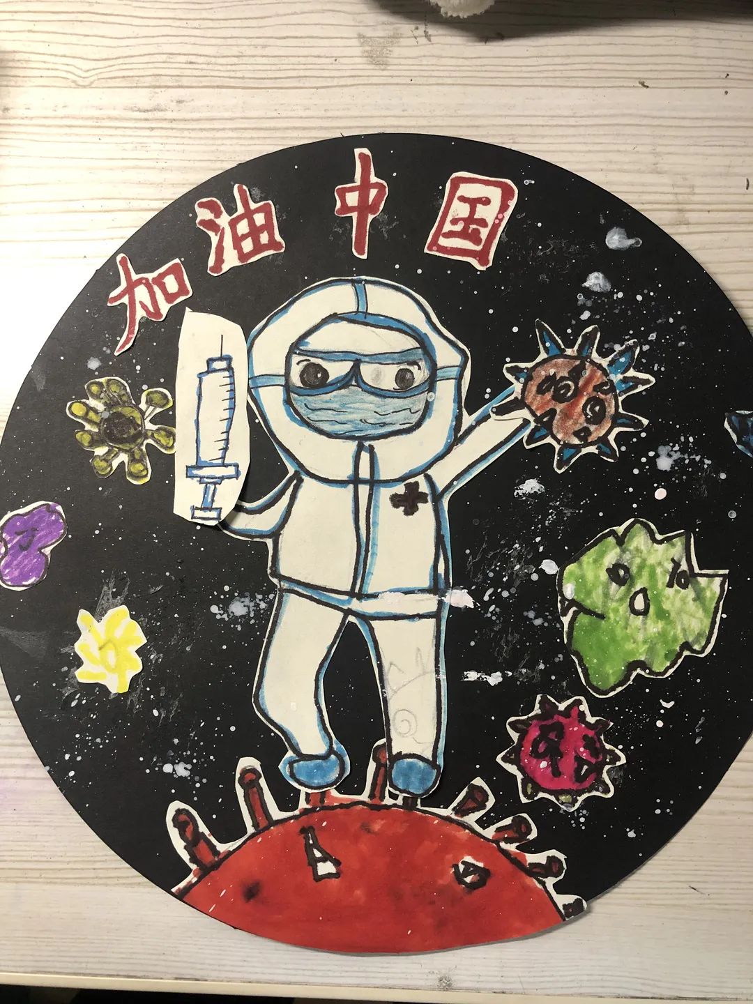 白衣天使绘画作品简单