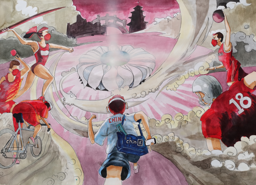 童心逐梦迎亚运绘画作品展示
