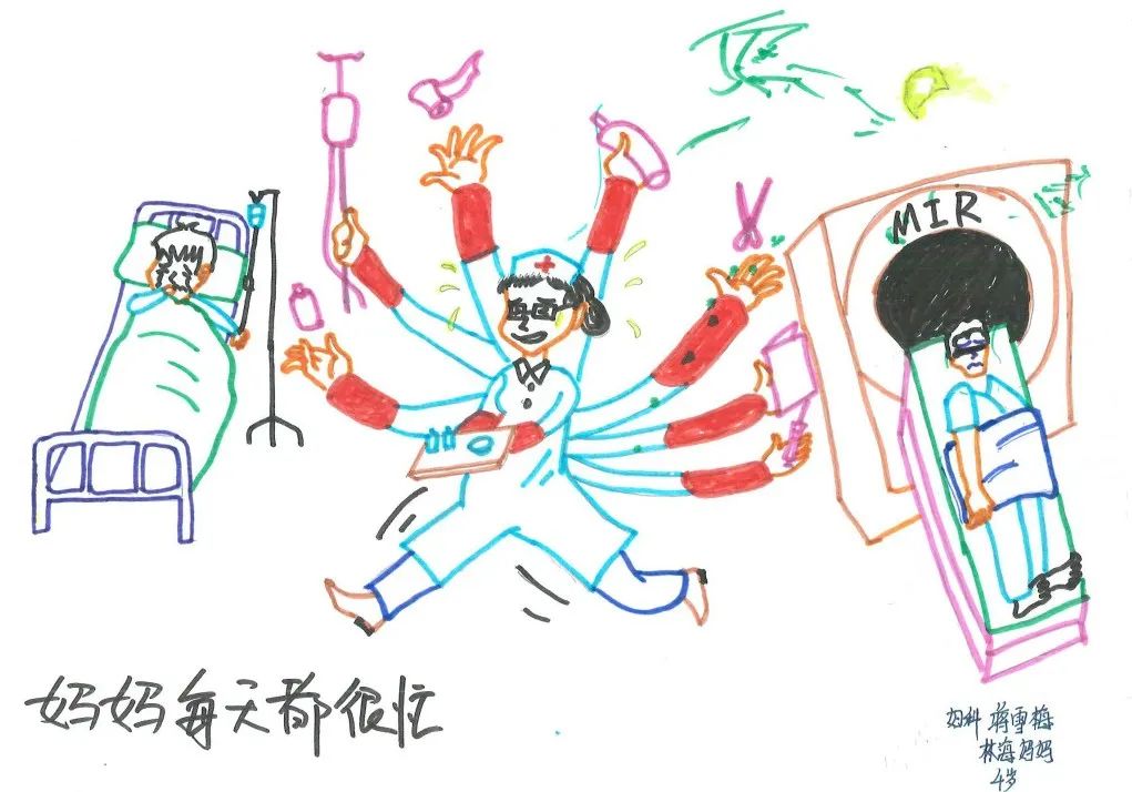 关于医护人员辛苦了的绘画
