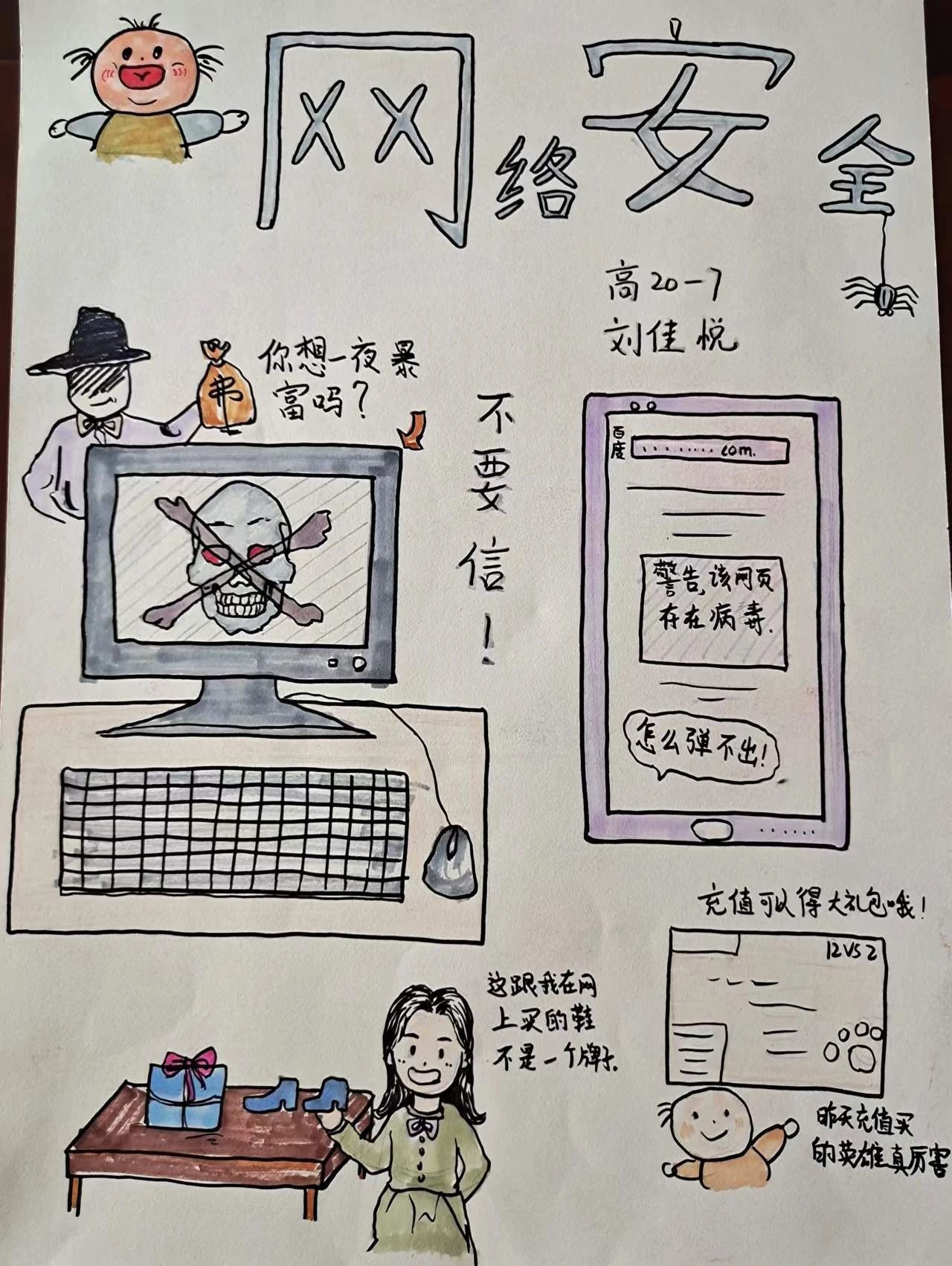 国家网络安全宣传周绘画作品