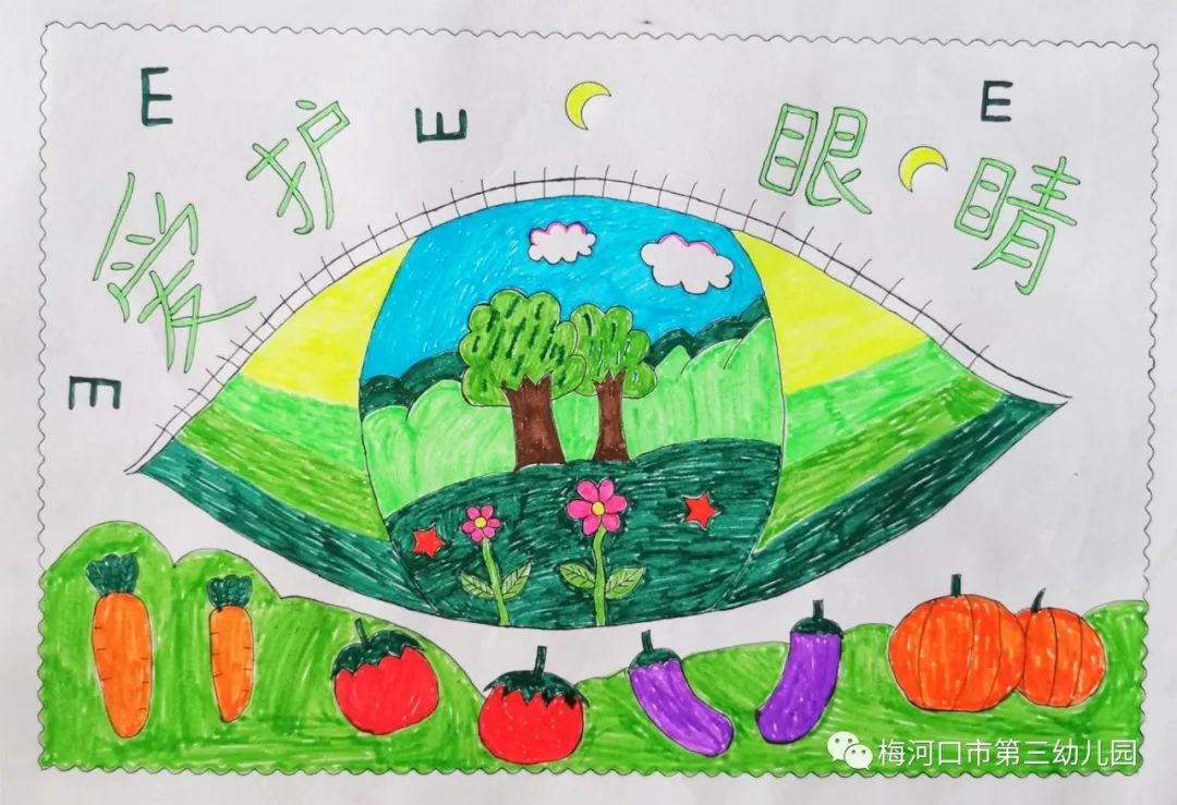 “爱眼护眼 看清新世界”全国爱眼护眼日绘画