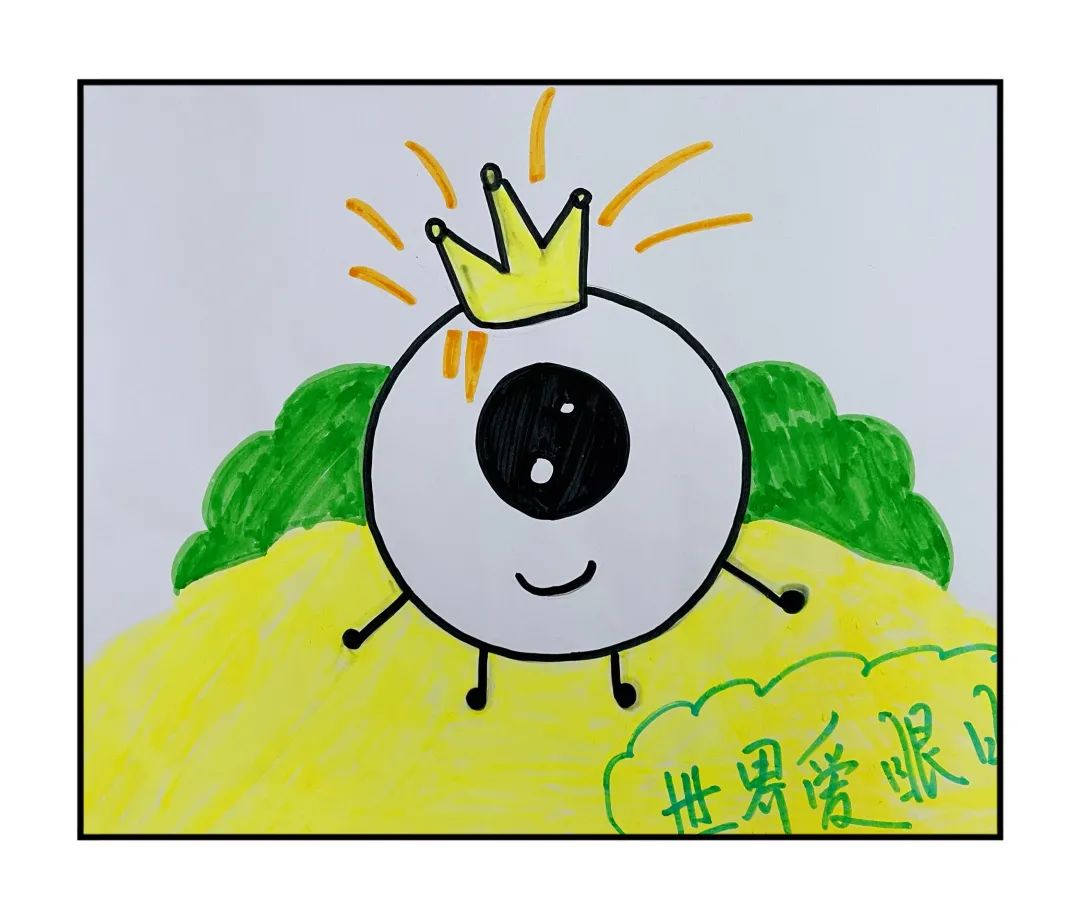 非常简单的全国爱眼日儿童绘画