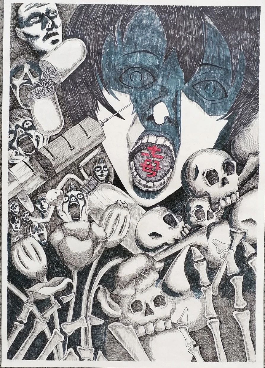 国际禁毒日儿童绘画作品一