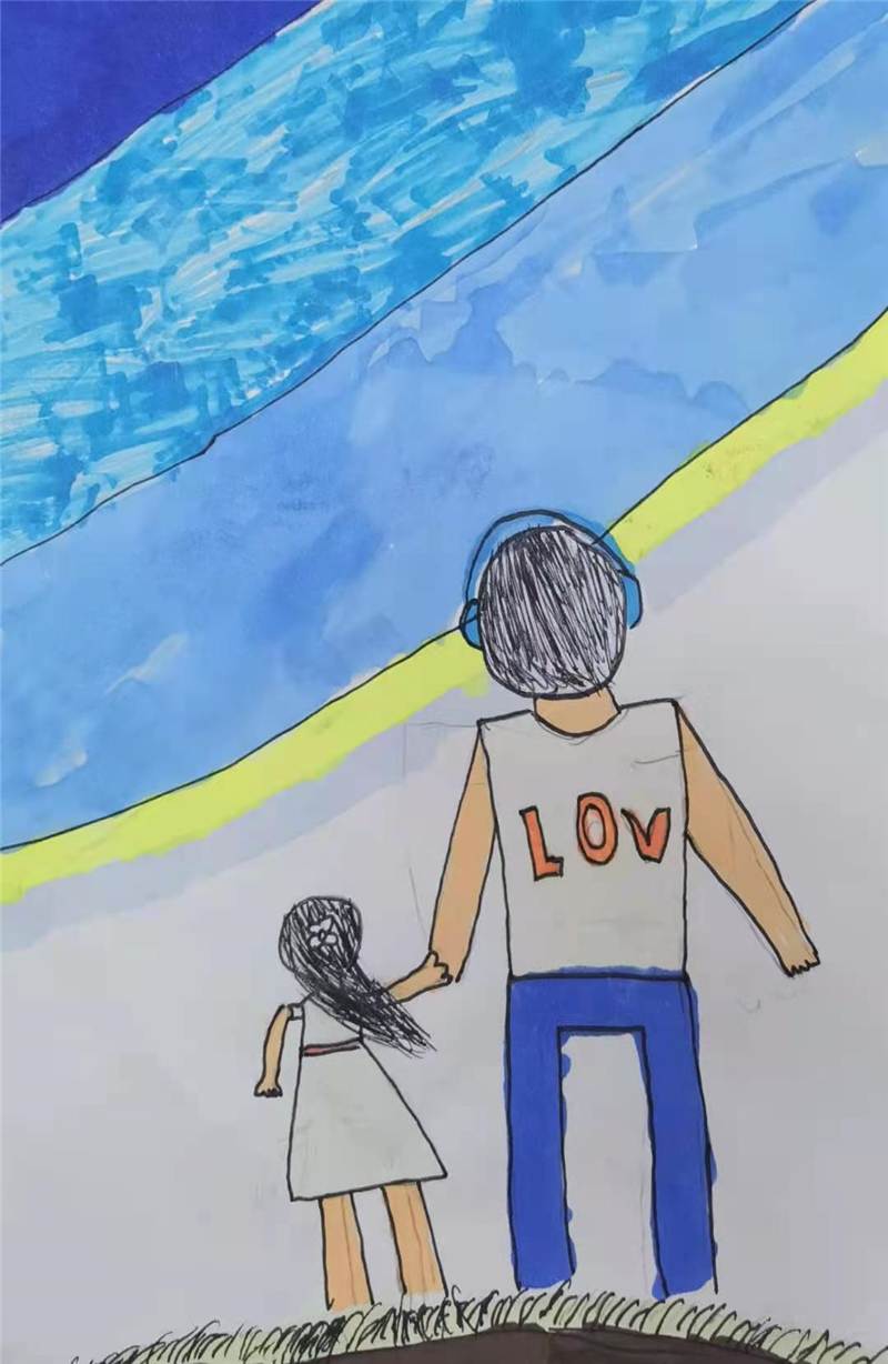 “爸爸的爱”父亲节主题的画画图片幼儿园