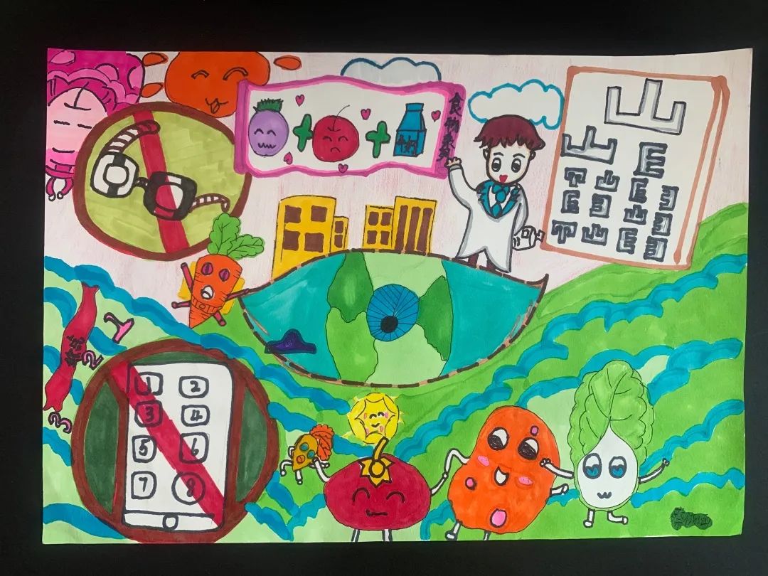 “爱眼护眼 睛彩人生”主题绘画比赛作品（低年级组）