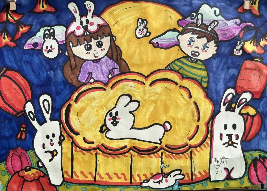 四年级815中秋节主题画