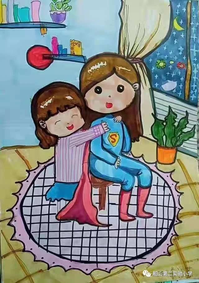 “浓情五月·感恩母亲节”小学美术优秀绘画