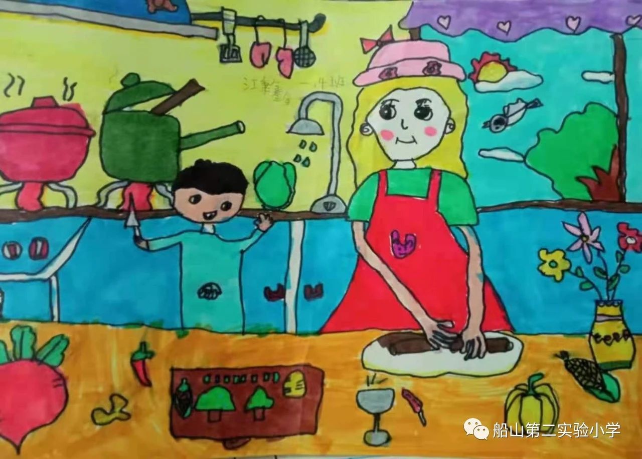 母亲节亲子绘画作品