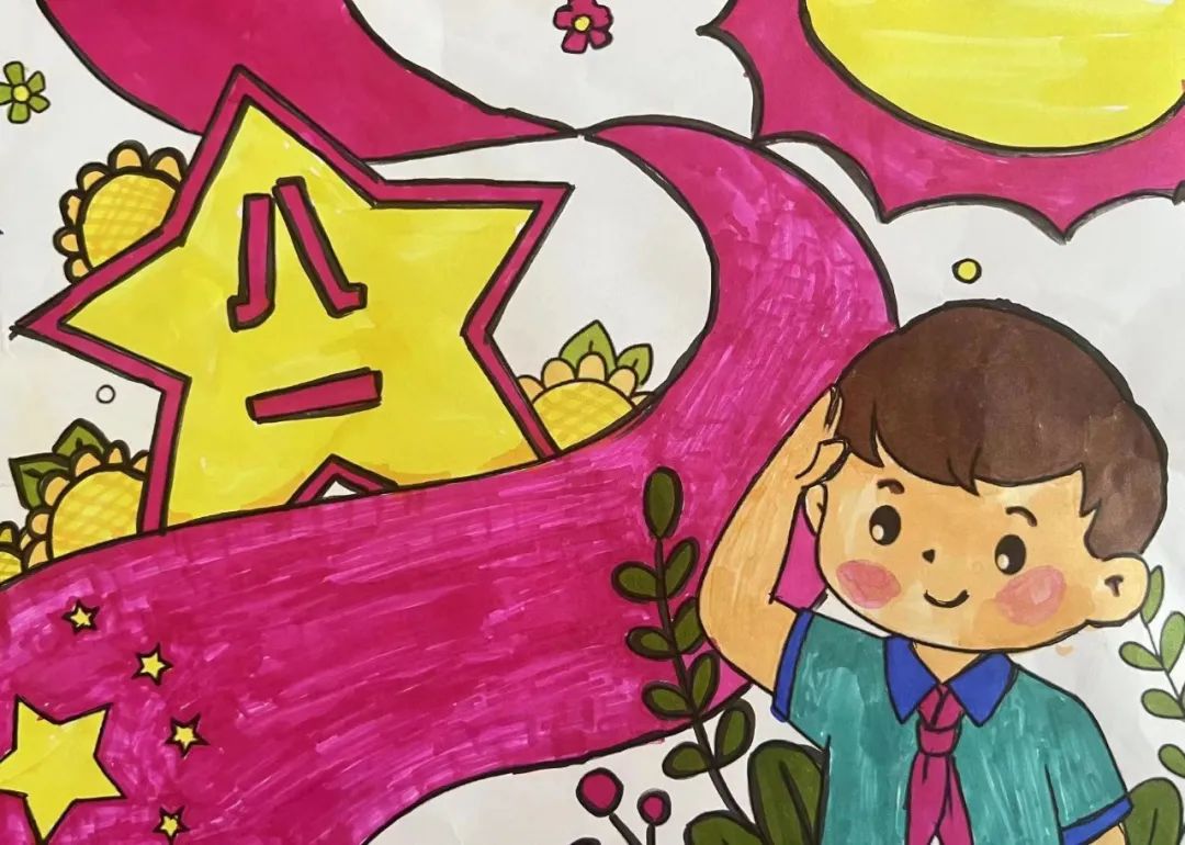 八一建军节主题幼儿园绘画比赛作品