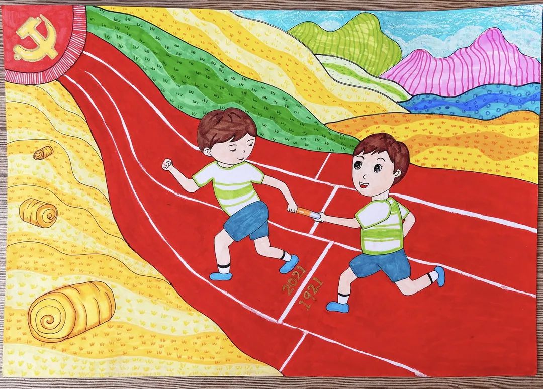 简单又漂亮土地日主题绘画作品
