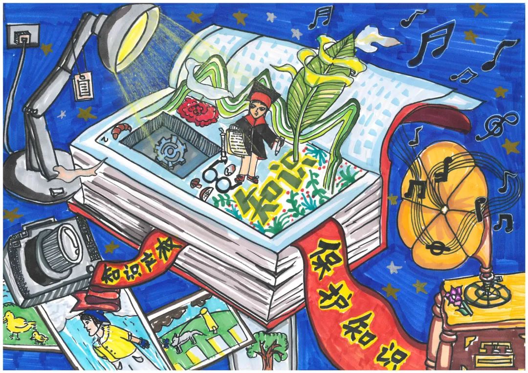 关于保护知识产权的优秀作品图画（八）