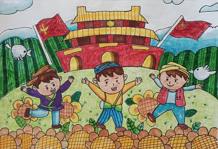 "开心的日子"----绘画作品