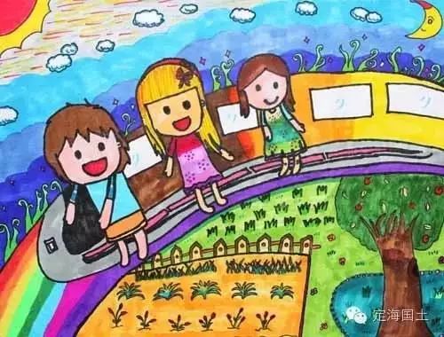 自然资源儿童画