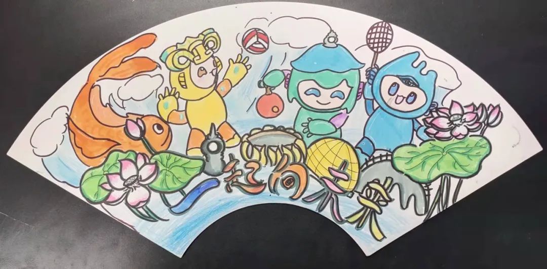 喜迎杭州亚运会之江南人文意蕴系列绘画图四