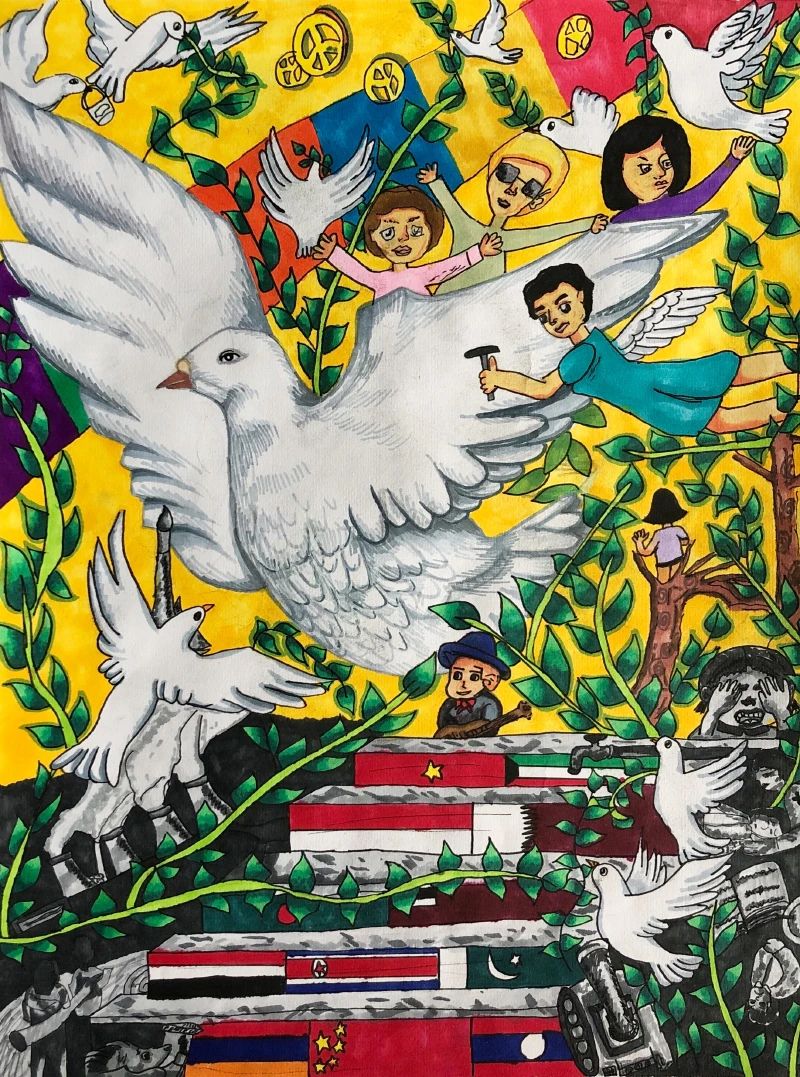 世界和平儿童画精选作品