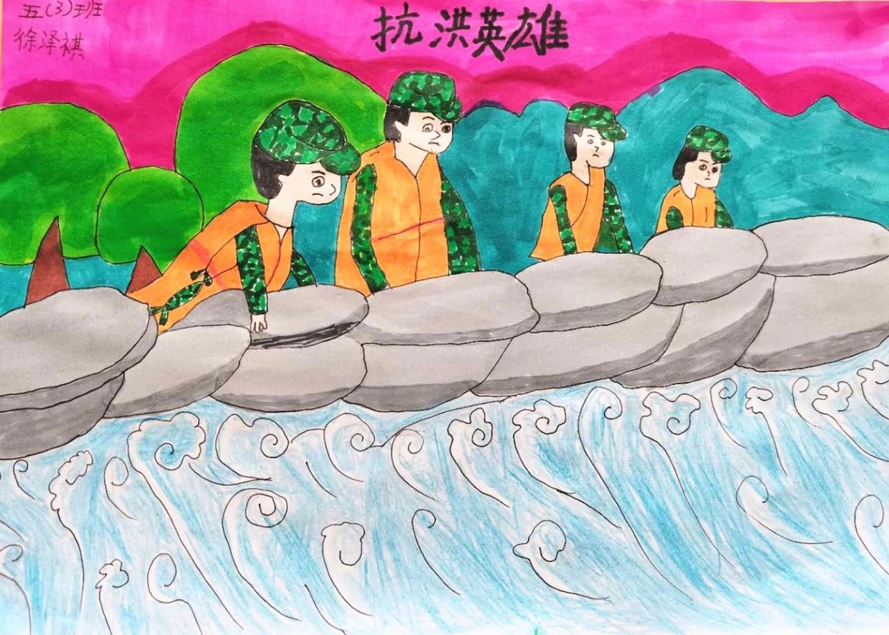 向奋战在一线的英雄致敬!绘画作品