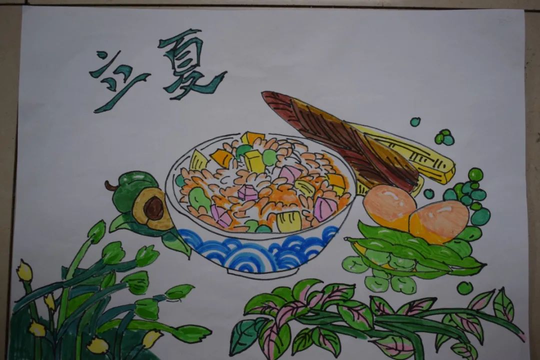 夏日美食儿童画
