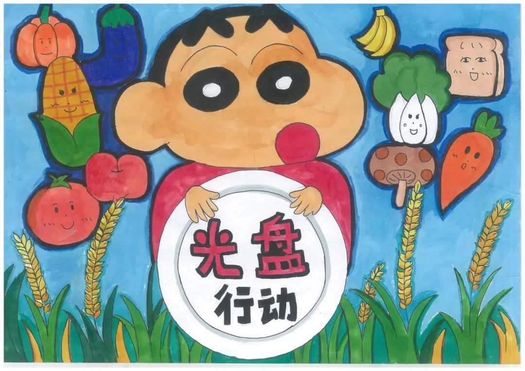 可爱的蜡笔小新光盘行动儿童画