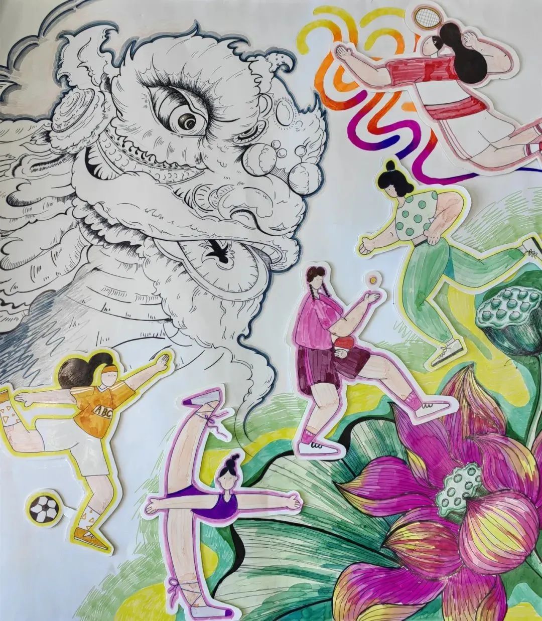“喜迎亚运 爱达未来”主题儿童画精选作品