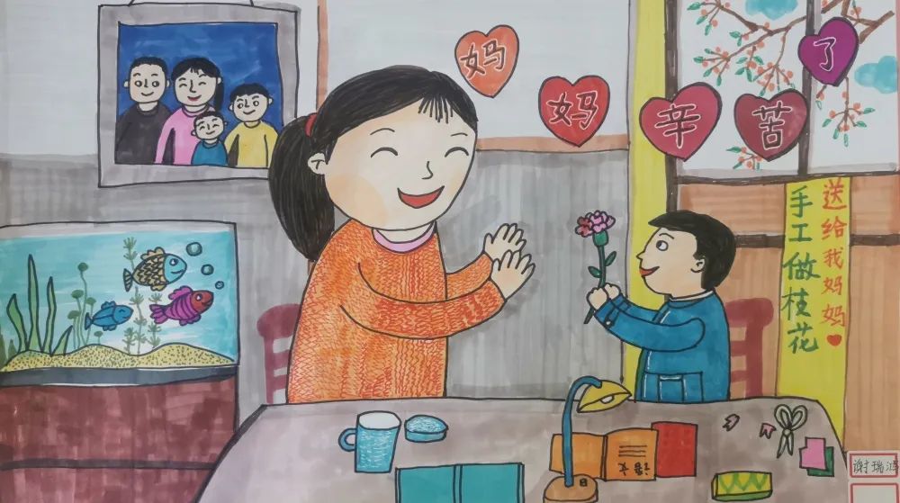 “爱妈妈 无期限，感恩母亲”——母亲节唯美绘画