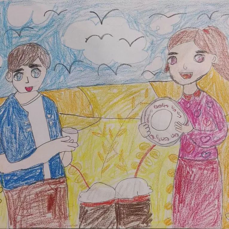 “节约粮食 光盘行动”儿童绘画作品
