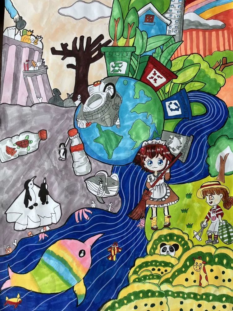 保护地球环境 绘出美好生活——小学环境保护主题绘画