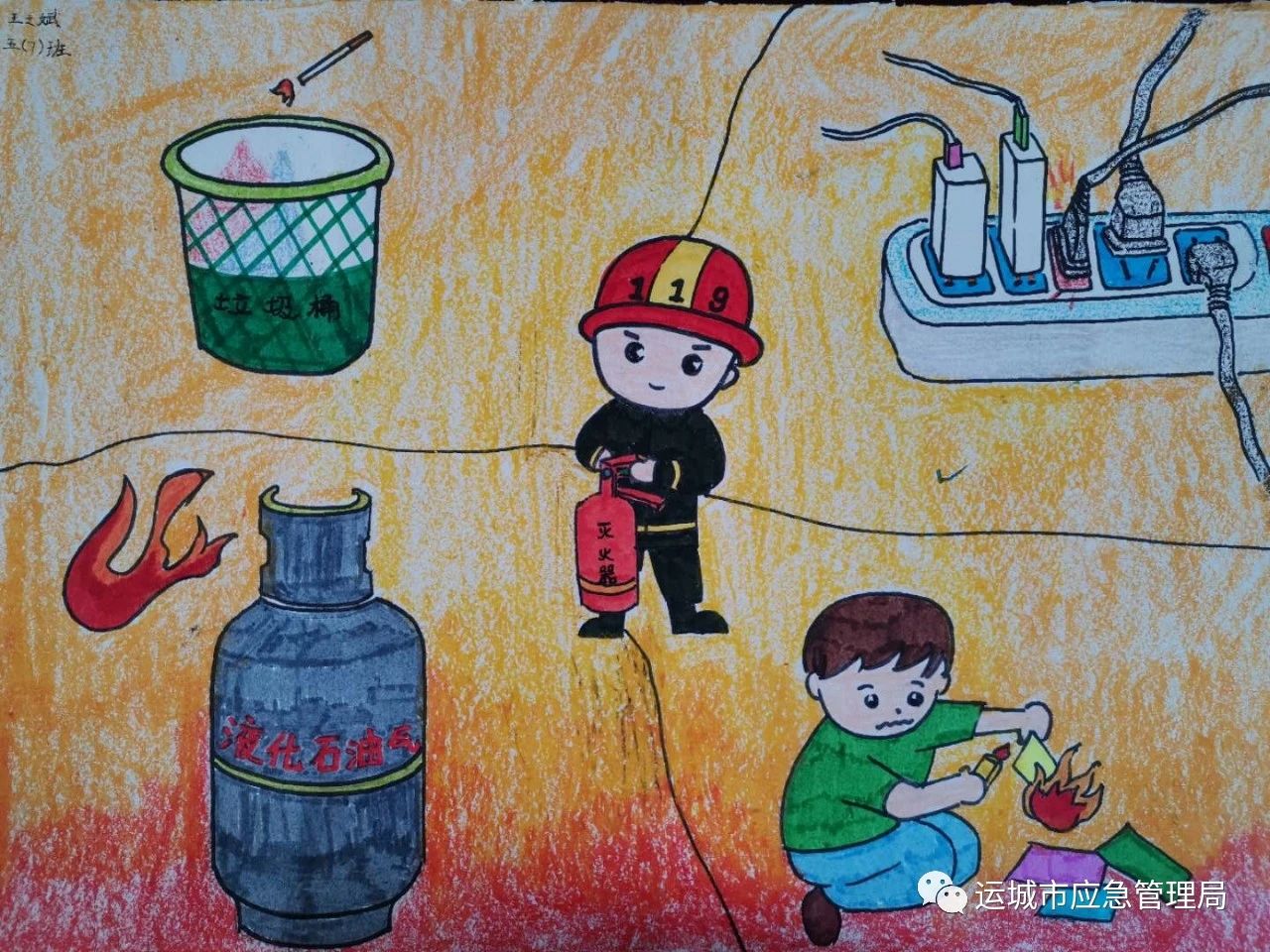 安全用电图片儿童画