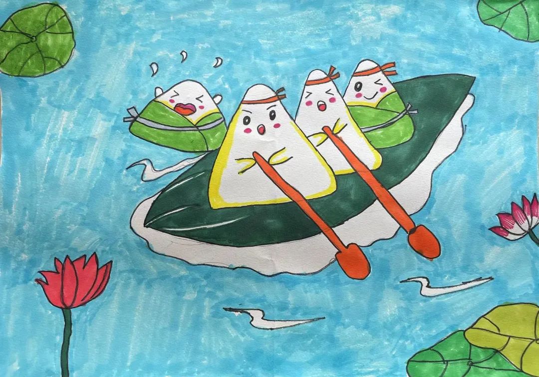 端午节主题绘画小学作品7