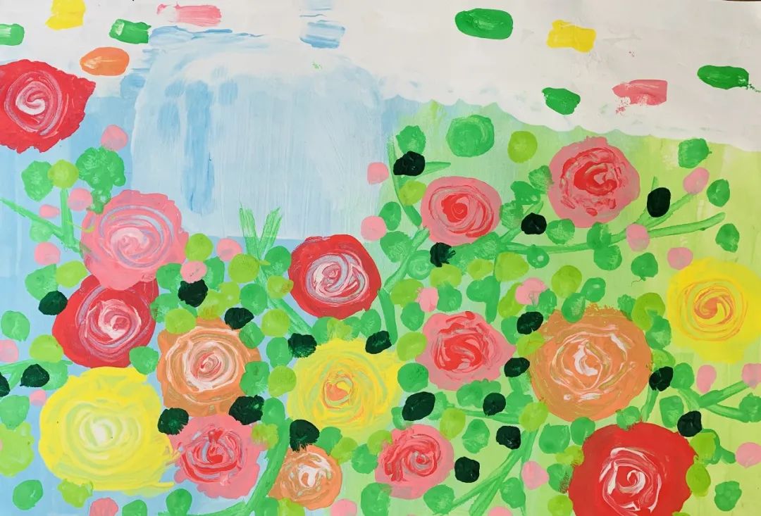 以春天为主题的幼儿园儿童画图片比赛作品（八）