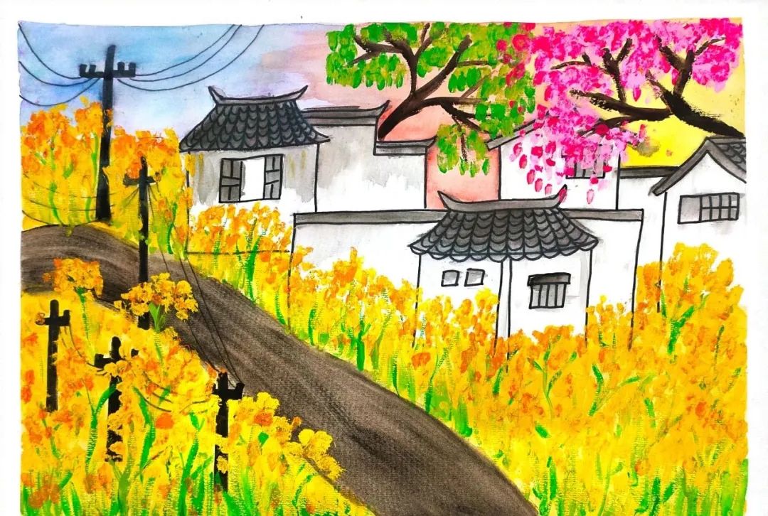 美丽乡村儿童风景画系列图片第8张