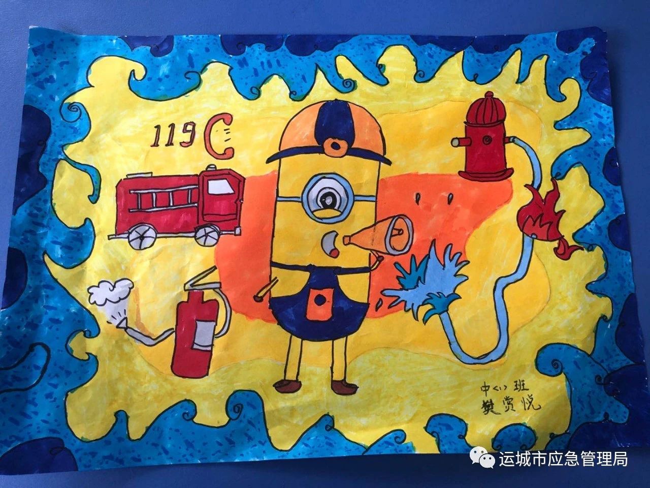 幼儿园中班消防安全绘画