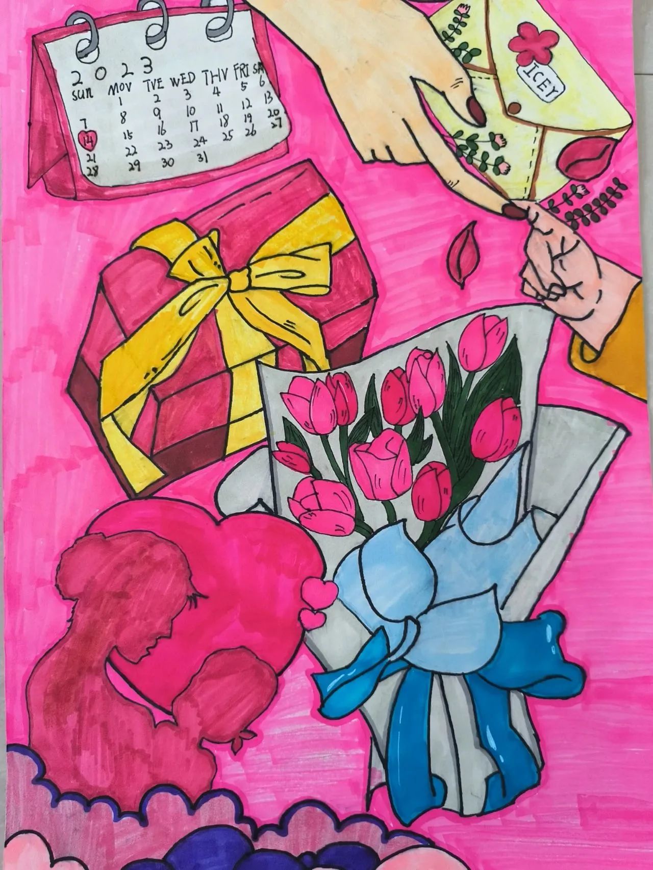 母亲节儿童绘画比赛作品6（中学组）