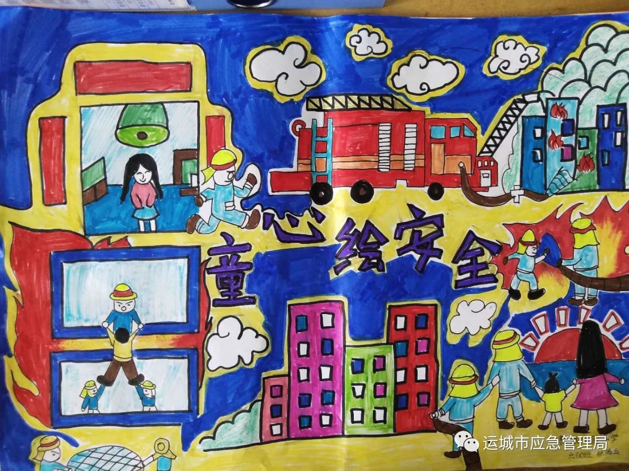 童心绘安全系列主题儿童画之五