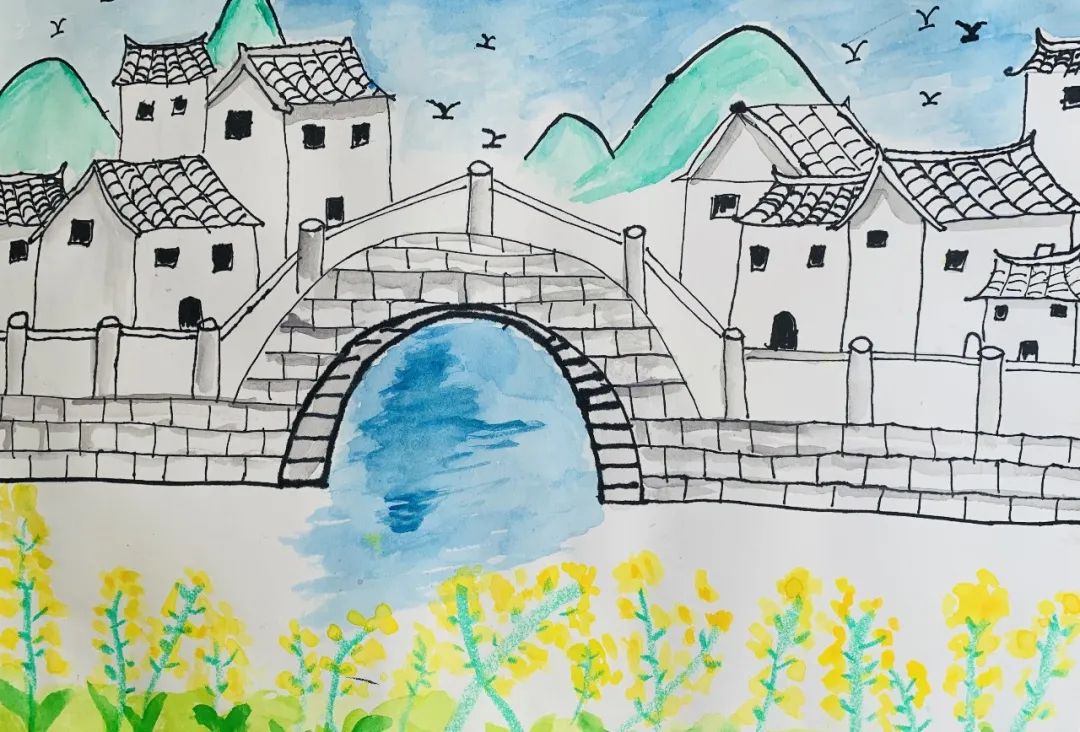 以春天为主题的幼儿园儿童画图片比赛作品（九）