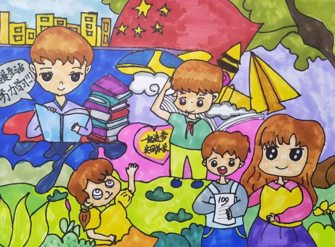 第二张以心理健康为主题的绘画作品