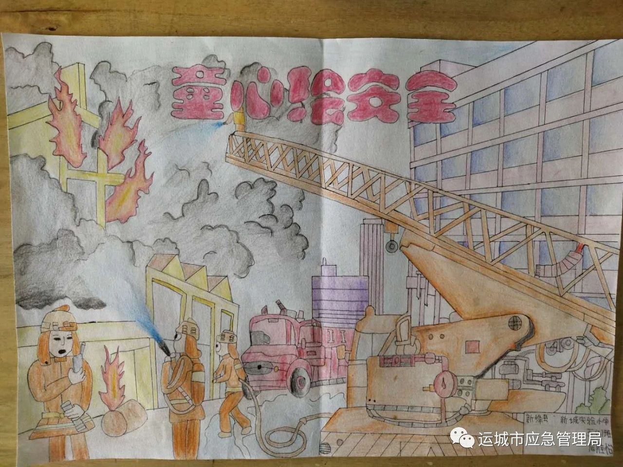 童心绘安全系列主题儿童画之三