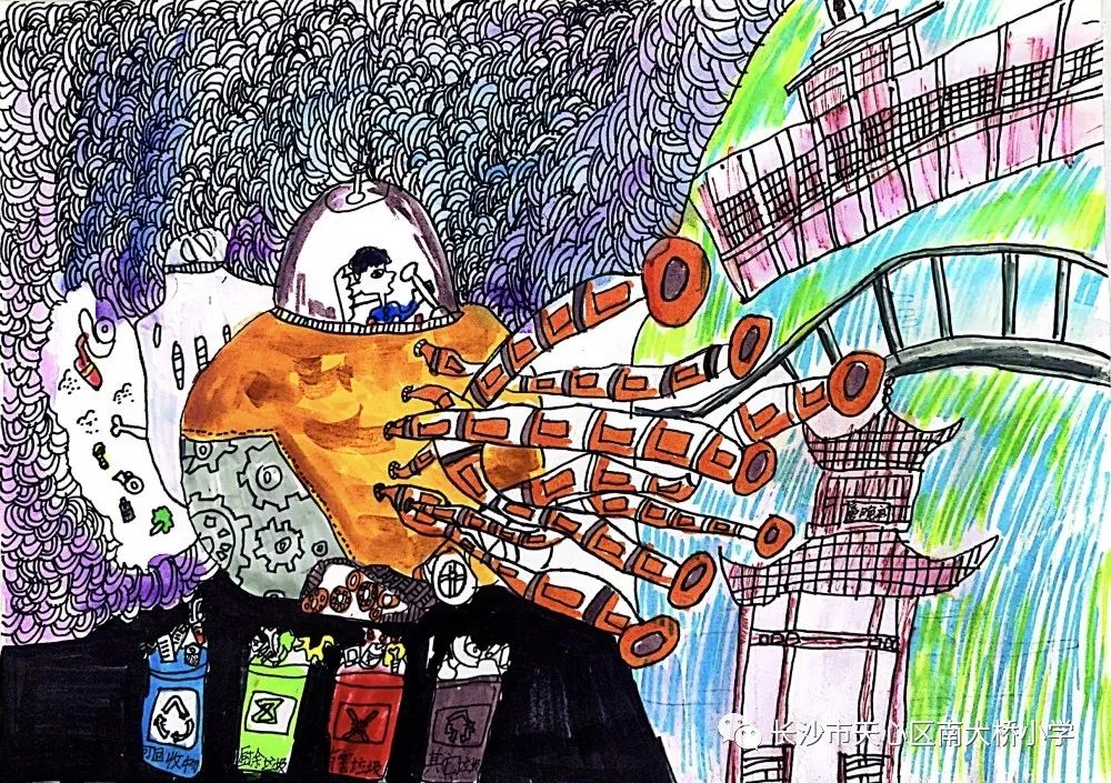 关于碳达峰碳中和儿童系列绘画展示（八）