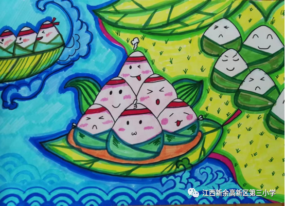 浓情端午主题儿童画创意比赛作品5