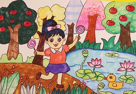 “欢庆六一 梦想起航”儿童节主题画画作品十