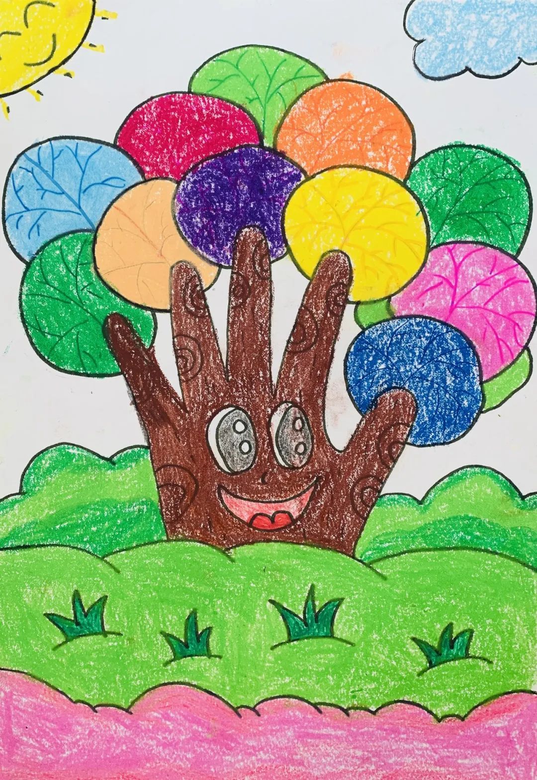 以春天为主题的幼儿园儿童画图片比赛作品（五）