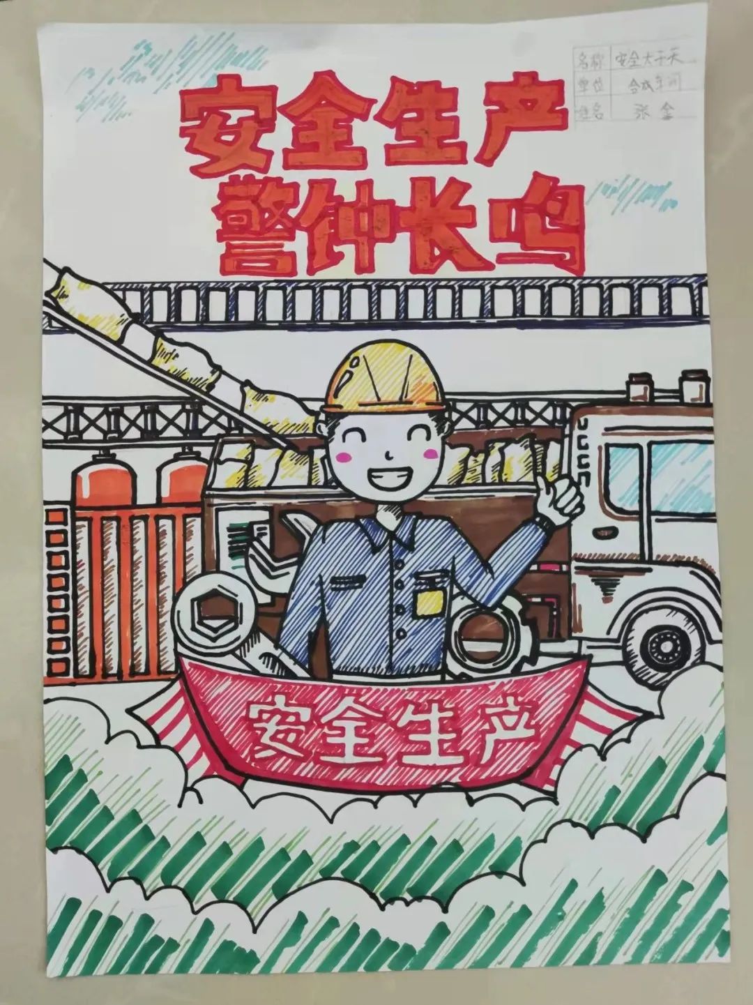 “安全生产 警钟长鸣”绘画优秀作品